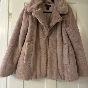 Rachel Zoe Plush Teddy Jacket in Blush
